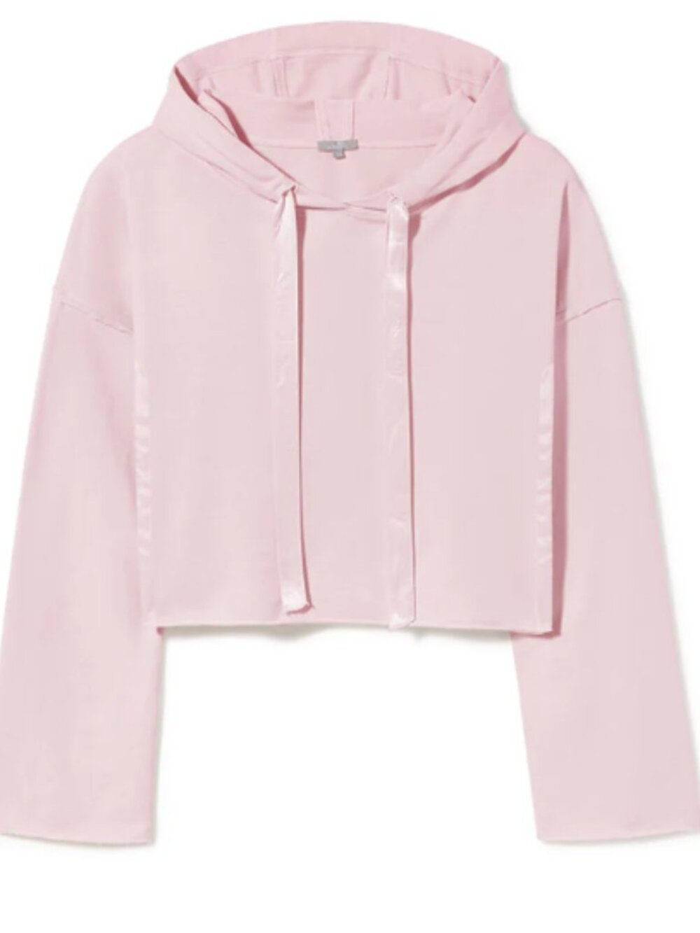 PJ Harlow Blush Pink Women's Cropped Hoodie with matching shorts, size small.